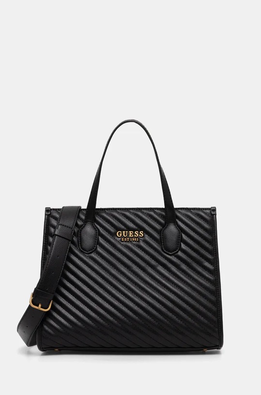 Kabelka Guess SILVANA nášivka čierna HWQV86.65220