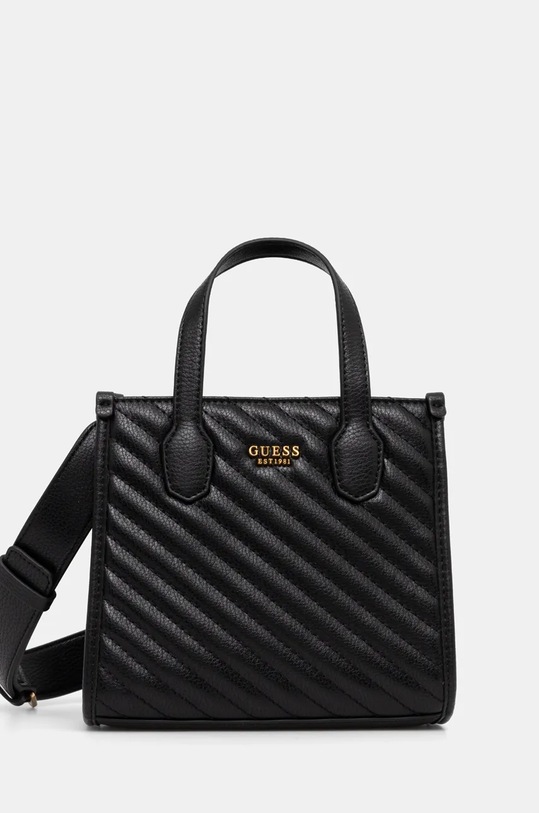 Kabelka Guess SILVANA nevejde se A4 černá HWQV86.65770