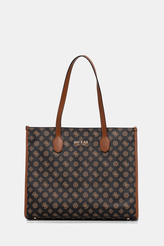 Kabelka Guess SILVANA imitácia kože čierna HWPG86.65240