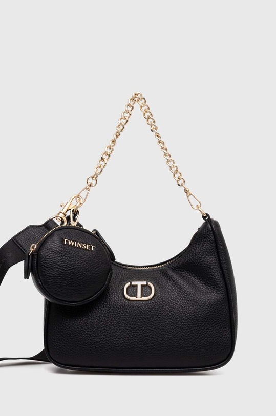 Twinset torebka nie mieści A4 czarny 242TB7312
