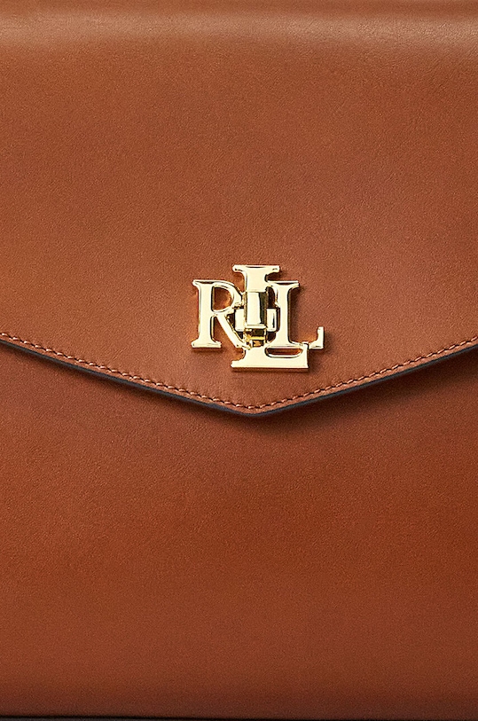 Lauren Ralph Lauren torebka skórzana 431915781 brązowy