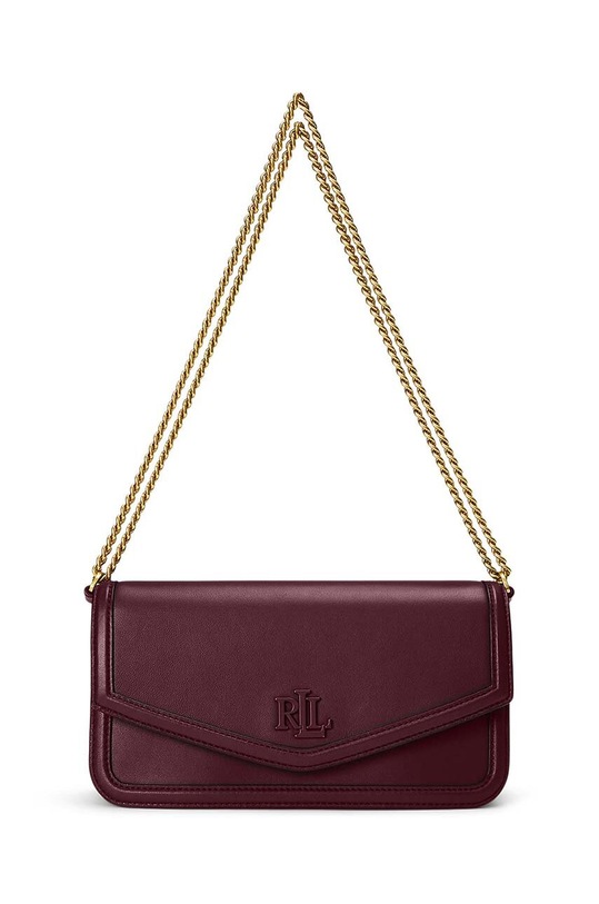 Lauren Ralph Lauren poseta de piele uni burgundia 431941874