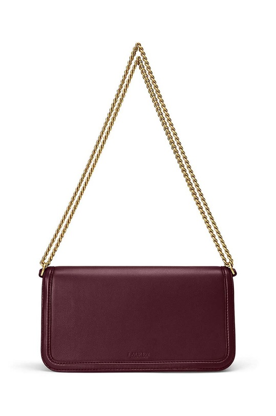 Lauren Ralph Lauren poseta de piele 431941874 burgundia AW24