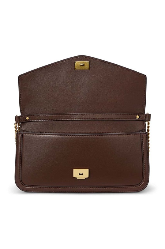 Kožená kabelka Lauren Ralph Lauren hnědá 431941874