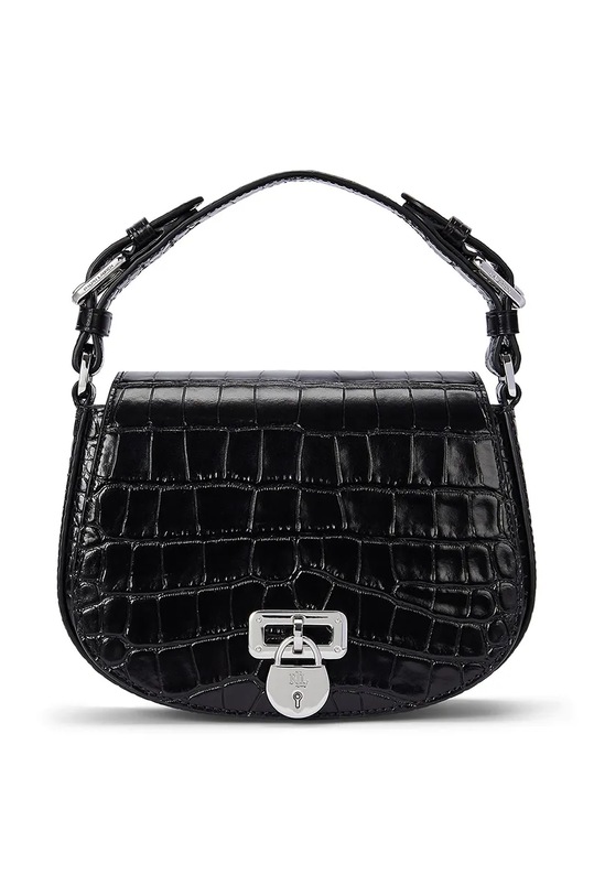 Lauren Ralph Lauren torebka skórzana skóra licowa czarny 431942192