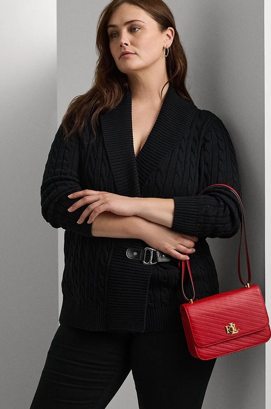 Usnjena torbica Lauren Ralph Lauren 431950822