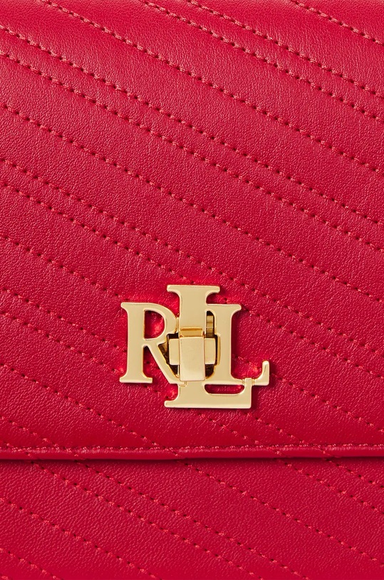 Usnjena torbica Lauren Ralph Lauren 431950822 rdeča