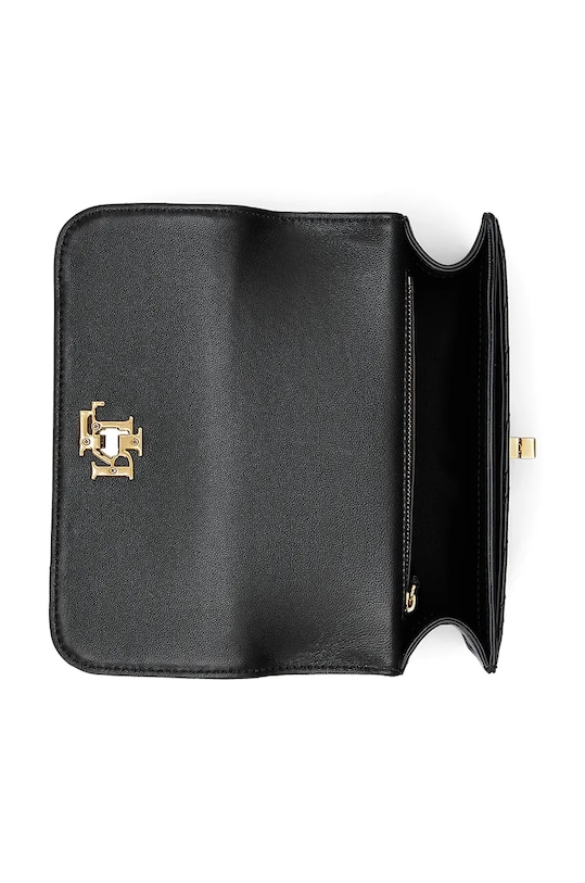 Lauren Ralph Lauren torebka skórzana czarny 431950822