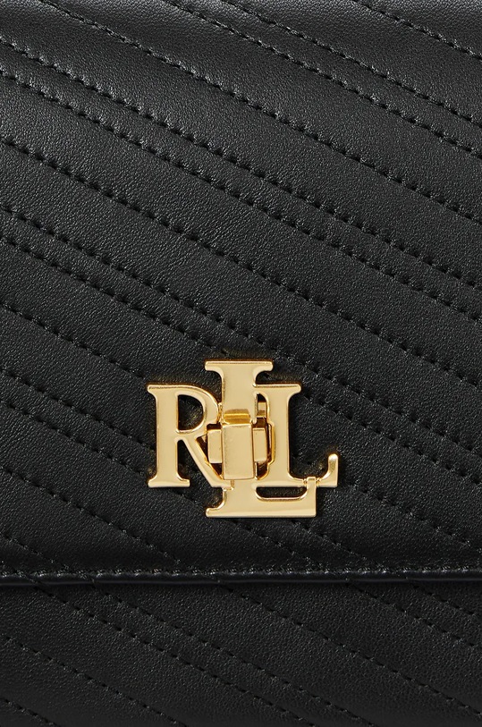 Кожаная сумочка Lauren Ralph Lauren 431950822 чёрный
