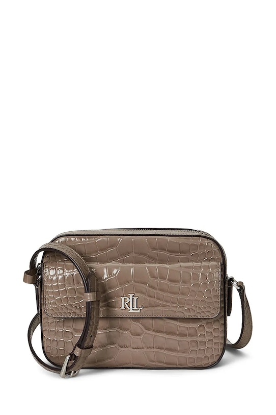 Kožená kabelka Lauren Ralph Lauren usňová koža hnedá 431950824