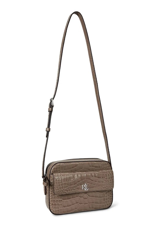 Kožená kabelka Lauren Ralph Lauren 431950824 hnedá AW25