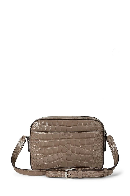 Doplnky Kožená kabelka Lauren Ralph Lauren 431950824 hnedá