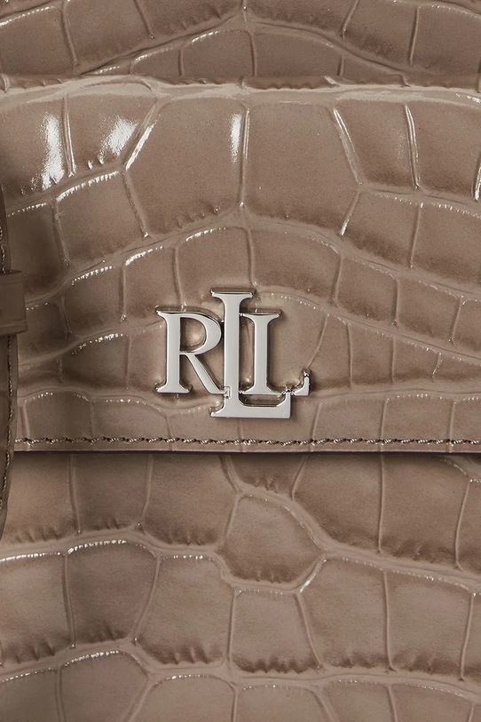 Kožená kabelka Lauren Ralph Lauren 431950824 hnedá