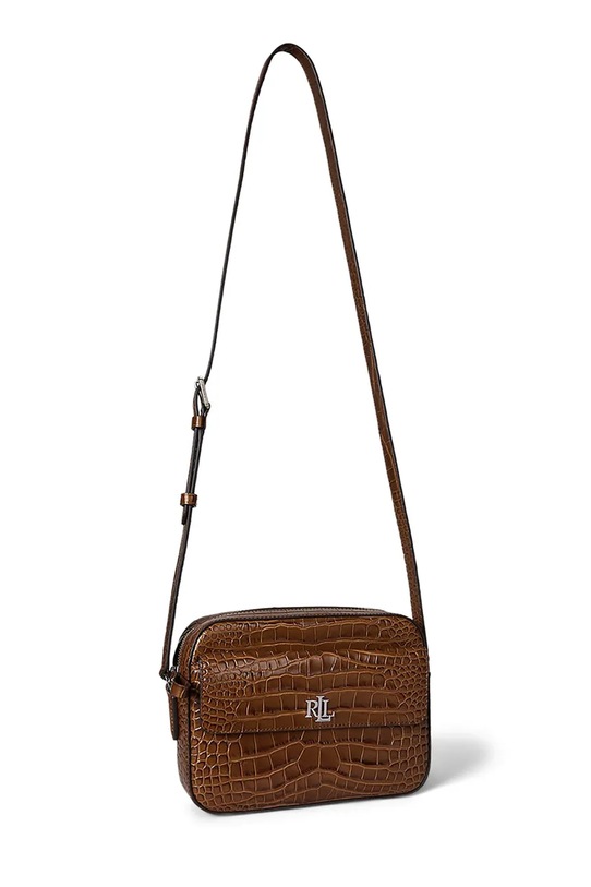 Kožená kabelka Lauren Ralph Lauren 431950824 hnedá AW25
