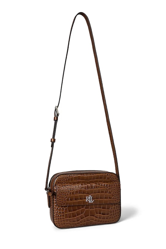 Δερμάτινη τσάντα Lauren Ralph Lauren 431950824 καφέ AW25