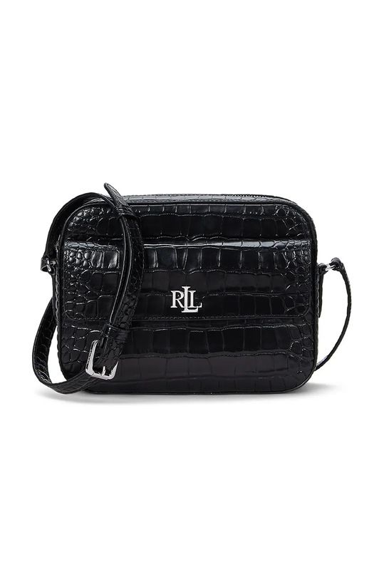 Lauren Ralph Lauren torebka skórzana skóra licowa czarny 431950824