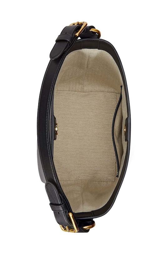 Kožená kabelka Lauren Ralph Lauren černá 431950855