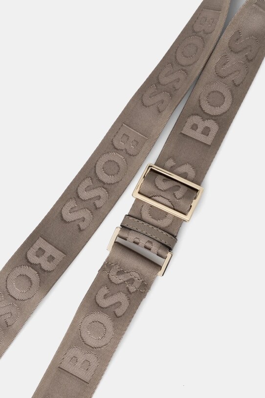 Кожаная сумочка BOSS 50530698 серый