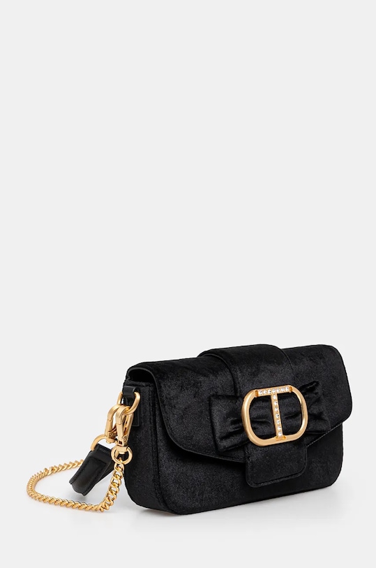 Velurová kabelka Twinset 242TD8270 černá AW24