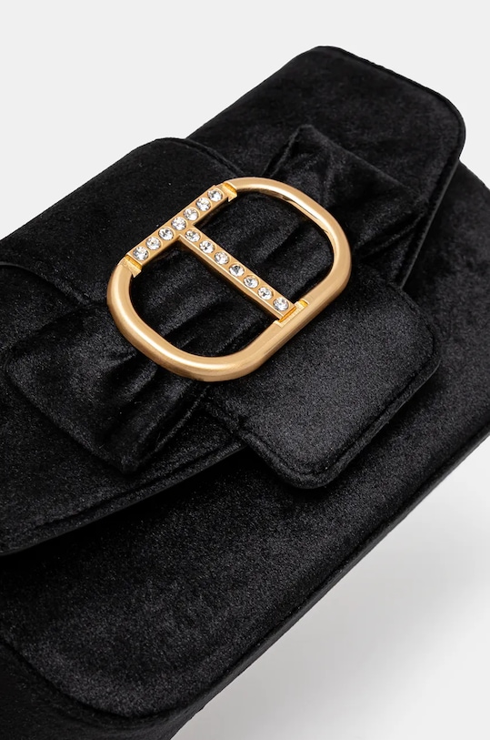 Velurová kabelka Twinset černá 242TD8270