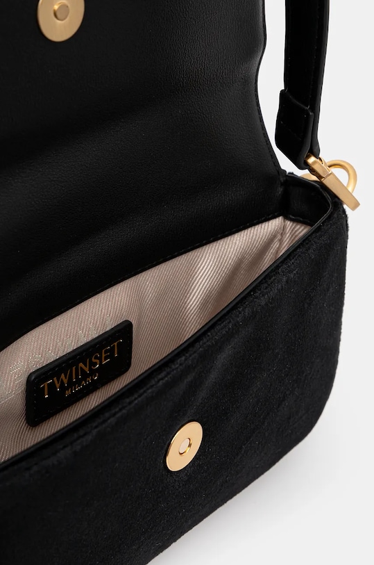 Velurová kabelka Twinset 242TD8270 černá