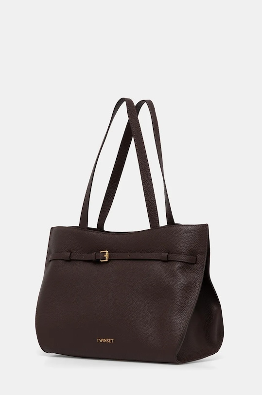 Twinset poseta de piele 242TD8370 maro AW24