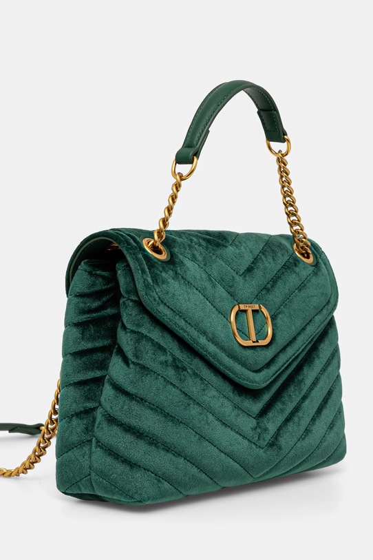 Twinset torebka welurowa 242TD8260 zielony AW24