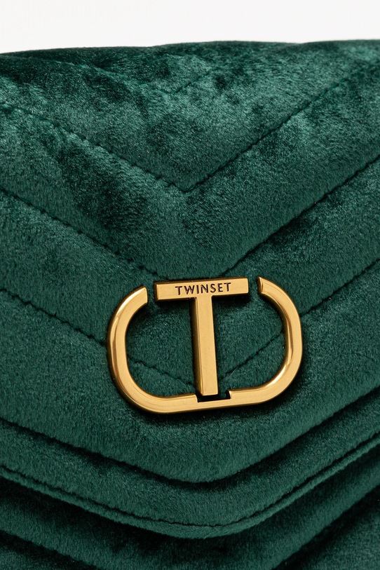 Twinset torebka welurowa zielony 242TD8260