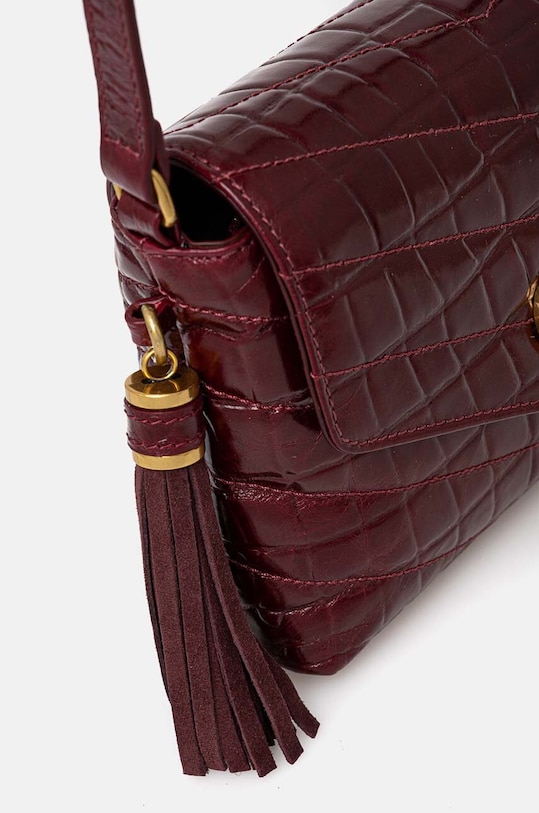 Twinset borsa a mano in pelle granata 242TD8391