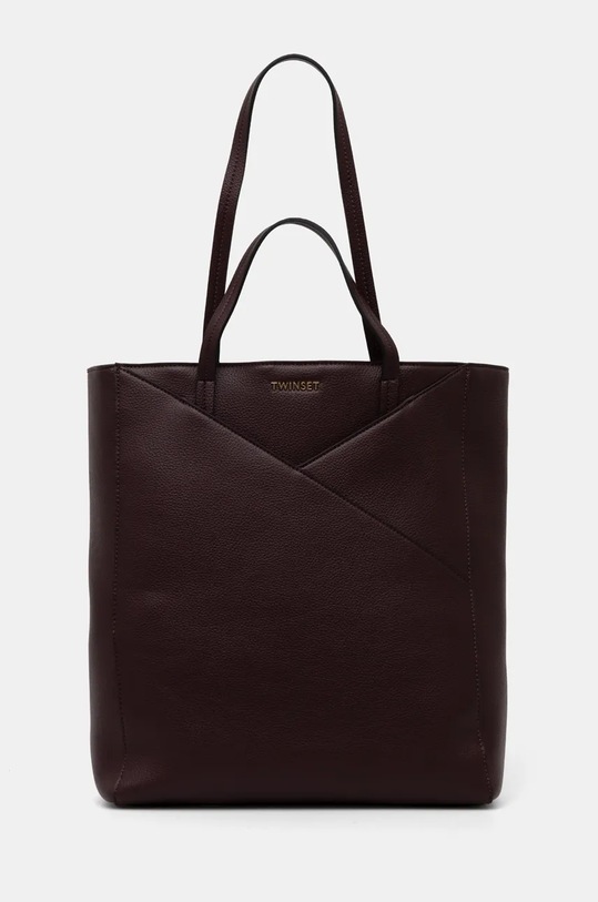 Kabelka Twinset imitácia kože burgundské 242TD8220