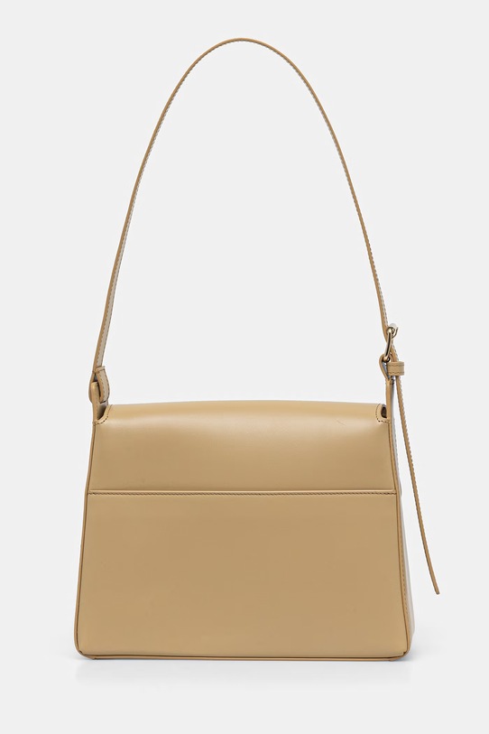 Akcesoria A.P.C. torebka skórzana sac virginie flap PXBRU.F61924 beżowy