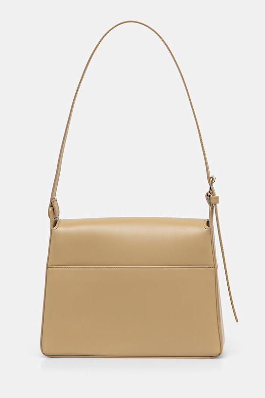 Akcesoria A.P.C. torebka skórzana sac virginie flap PXBRU.F61924 beżowy