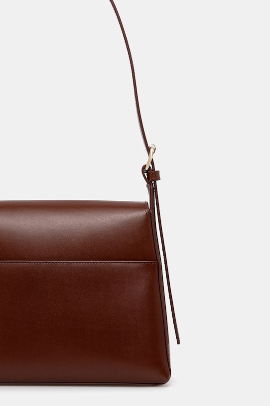 Аксессуары Кожаная сумочка A.P.C. sac virginie flap PXBRU.F61924 коричневый