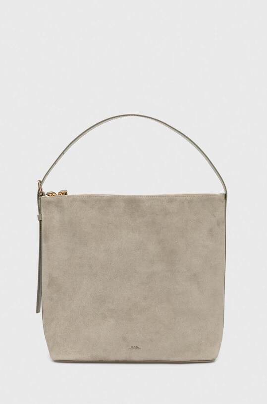 Замшева сумочка A.P.C. sac vera замша зелений PXCAL.F61902