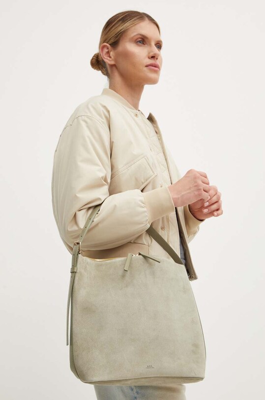 A.P.C. torebka zamszowa sac vera PXCAL.F61902