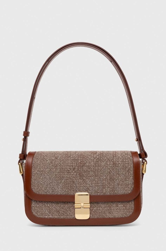 A.P.C. poseta sac grace baguette nu incape in A4 maro VIALJ.F61615