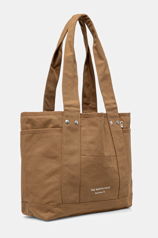 Bavlnená taška The North Face Circular Cotton Tote NF0A88TN1731 hnedá AW24