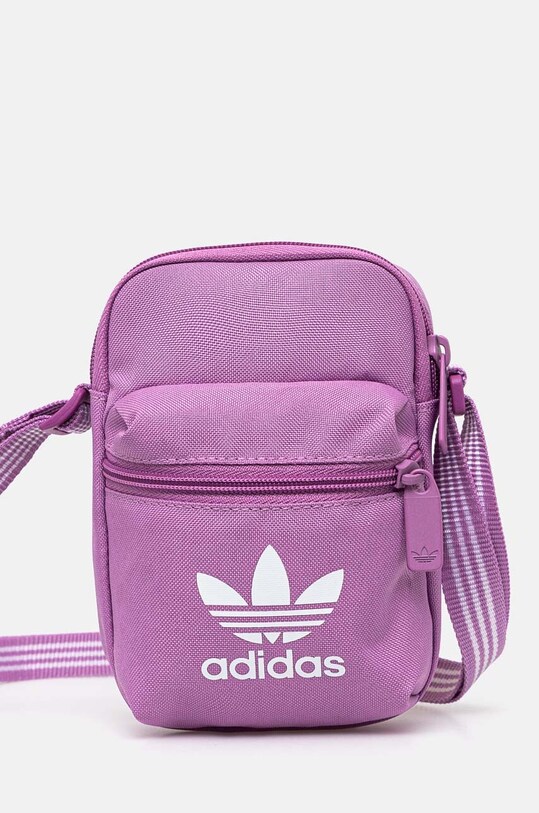 adidas Originals saszetka Adicolor nie mieści A4 fioletowy IX7472