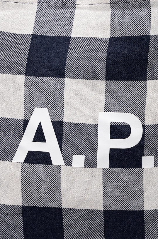 Τσάντα A.P.C. Shopping Diane σκούρο μπλε COGZX.M61443.IAK