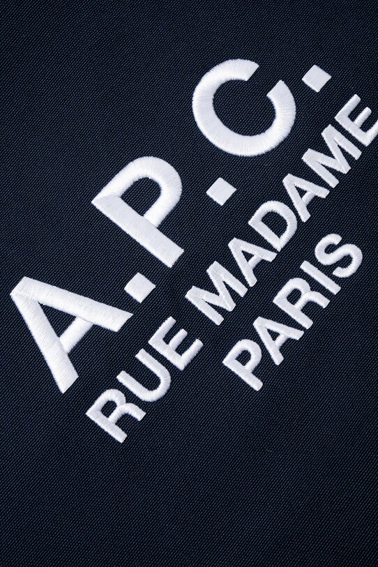 Τσάντα A.P.C. Shopping Diane Rue Madame σκούρο μπλε PSAJS.M61938.IAK