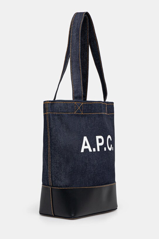Torba A.P.C. Tote Axel Small CODDP.M61568.IAK mornarsko plava AW24
