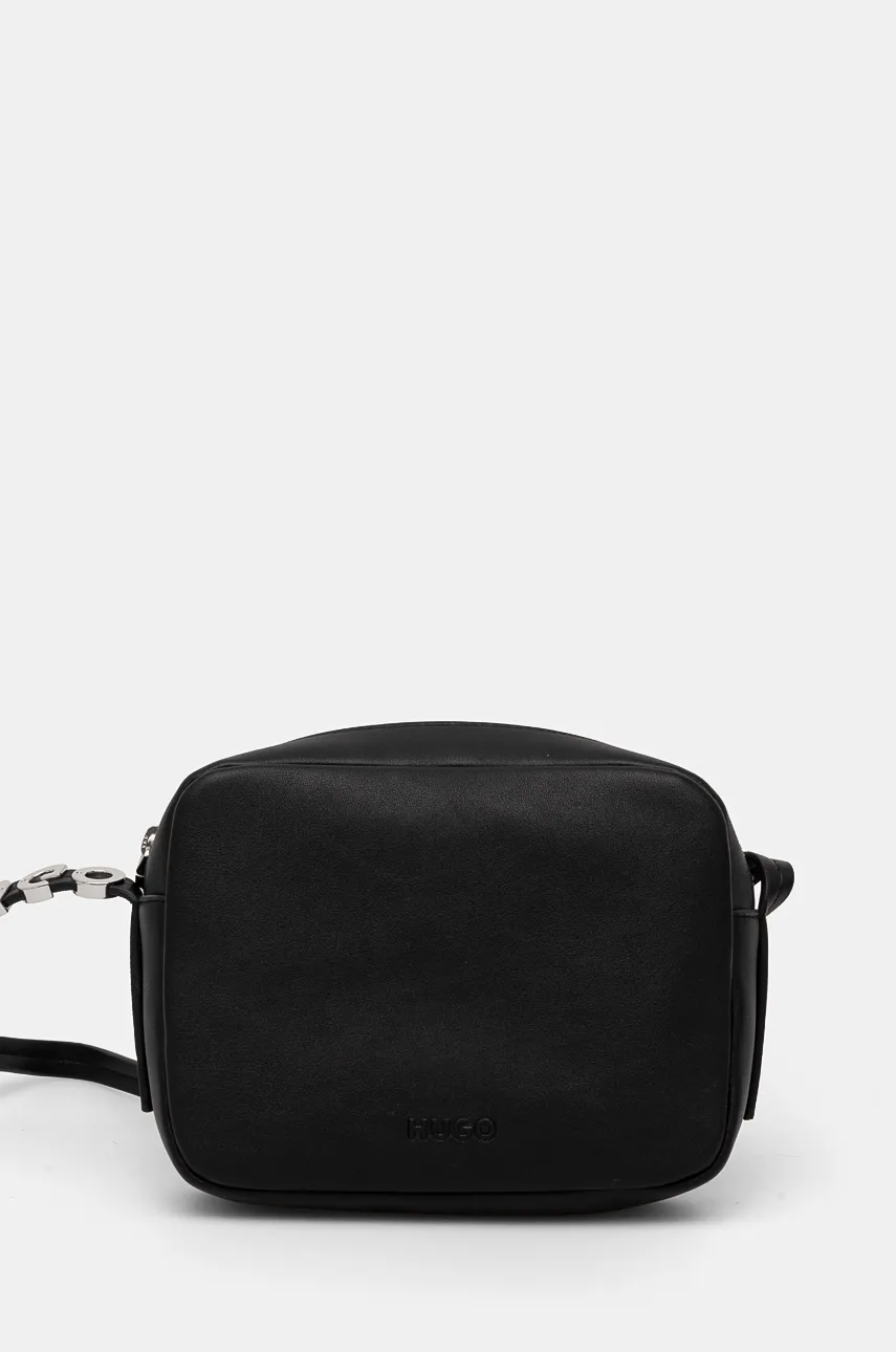 Kabelka HUGO nášivka černá 50523467