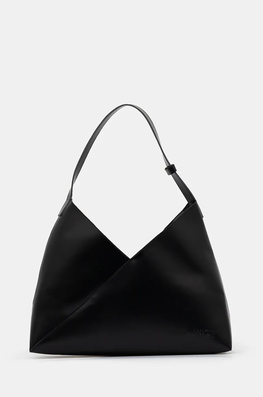 Kožená kabelka MM6 Maison Margiela vejde se A4 černá SB6WC0016.P7183