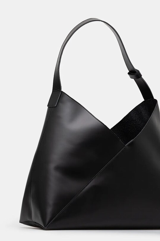 Kožená kabelka MM6 Maison Margiela SB6WC0016.P7183 černá AW24