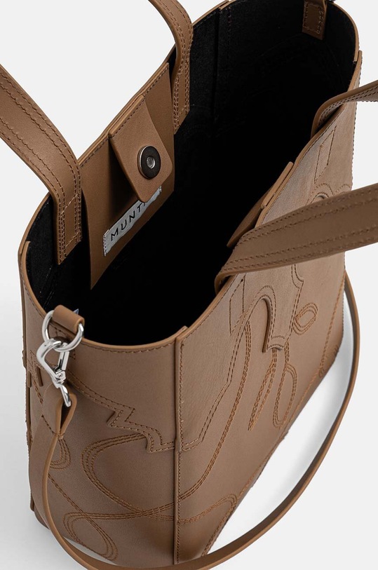 Kožená kabelka MUNTHE ESTELLA 243192124351 béžová