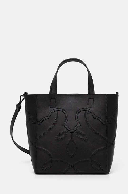 MUNTHE torebka skórzana ESTELLA nie mieści A4 czarny 243192124351