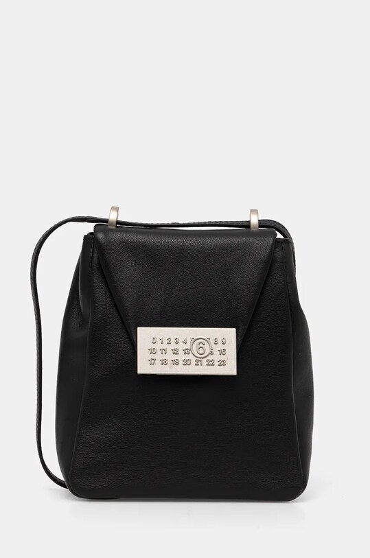 Кожаная сумочка MM6 Maison Margiela кожа чёрный SB6WG0013.P7182