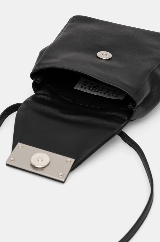 MM6 Maison Margiela poseta de piele SB6WG0013.P7182 negru