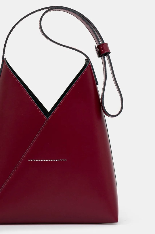 Akcesoria MM6 Maison Margiela torebka skórzana SB6ZH0019.P7183 czerwony