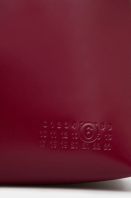 MM6 Maison Margiela torebka skórzana czerwony SB6ZH0019.P7183